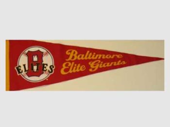 Baltimore Elite Giants Retro Logo Pennant