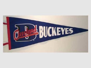 Cleveland Buckeyes Retro Logo Pennant