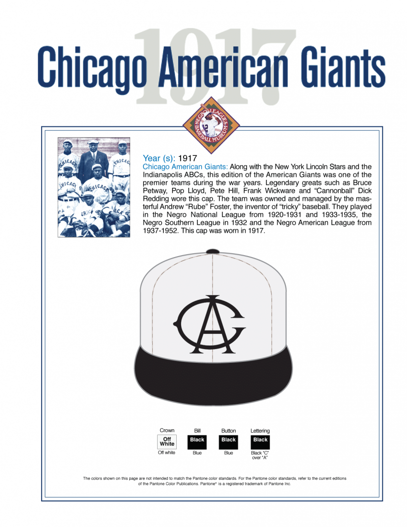 Chicago American Giants '17 Black