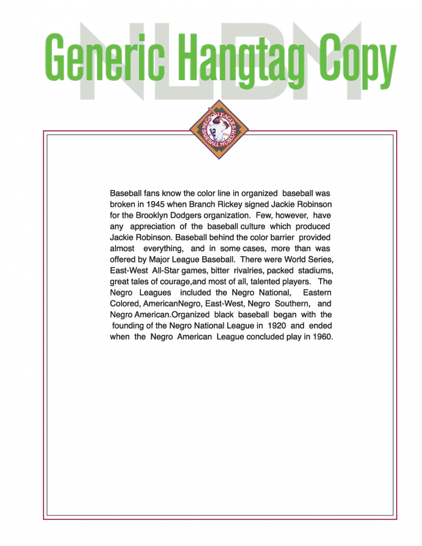 Generic Hangtag